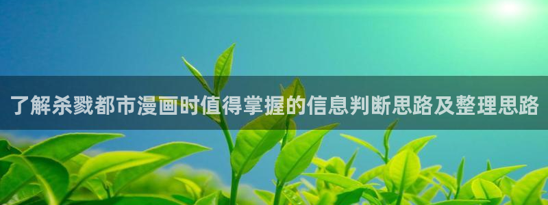 免费漫画少年漫画:了解杀戮都市漫画时值得掌握的信息判断思路及整理思路